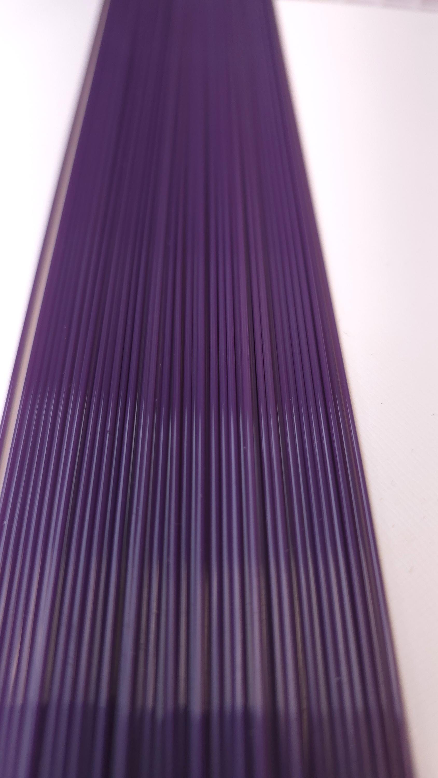 COE96 straight glass stringers, 1mm, Opaline Pink Opal, R-166