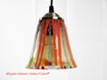 Fused Glass Pendant Light: "After Rain" Art Glass Lamp