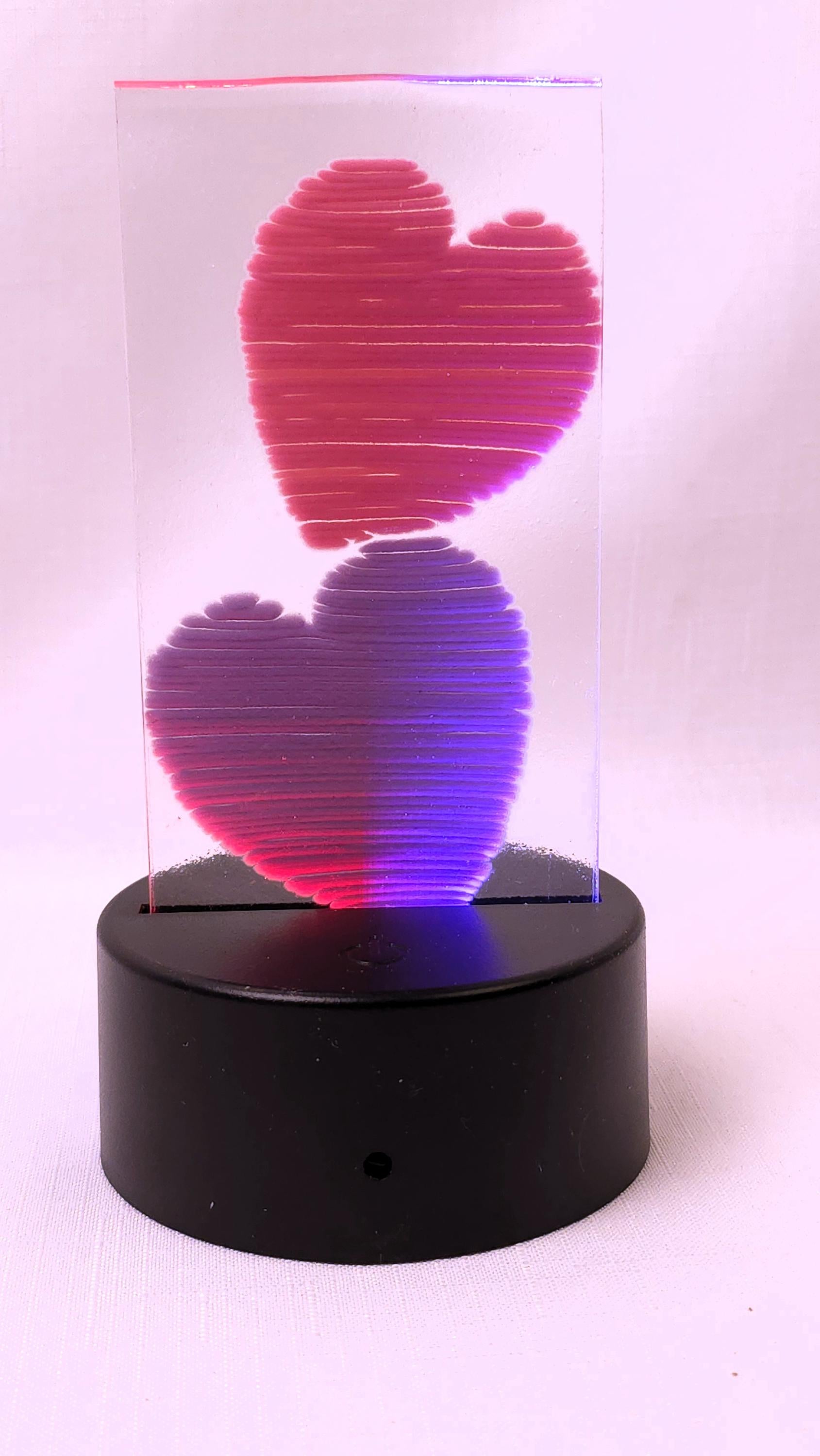 Night light "Two hearts"