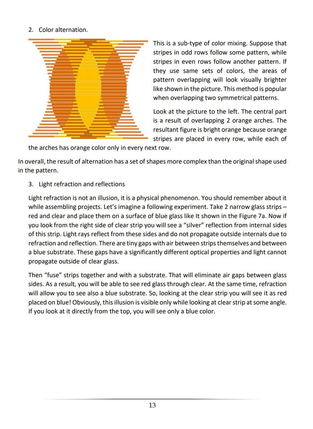 e-Book: "Weekend projects. Textured Stripes " | glass fusing tutorial | fused glass | advanced skills