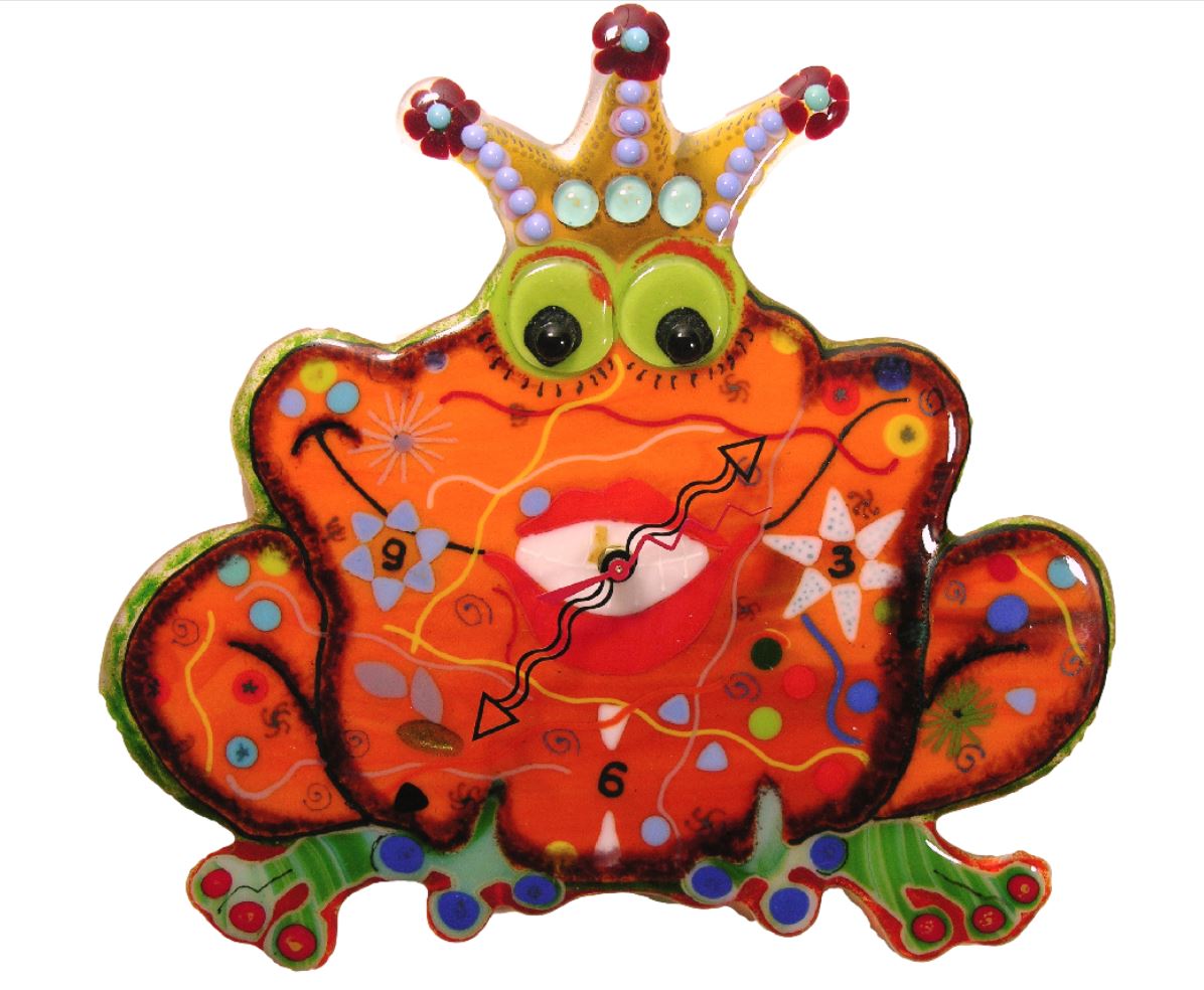 Wall clock Princess Frog