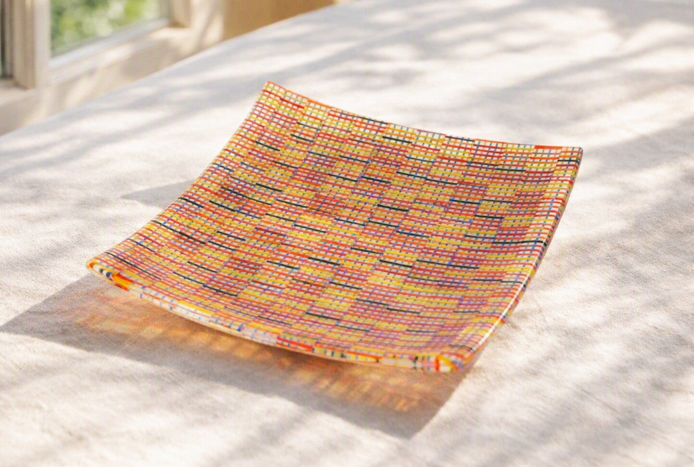 Summer Madras Mosaic plate
