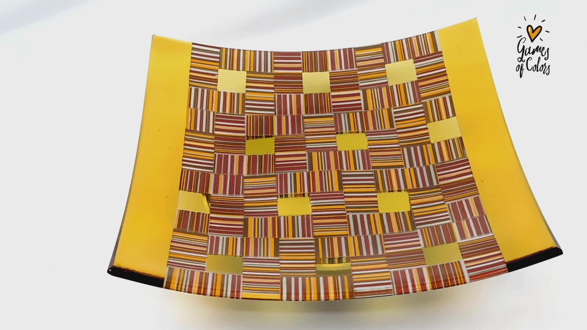 Warm Weave Mosaic - decorative plate