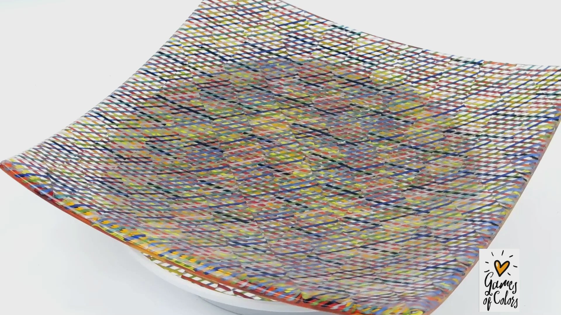 Diagonal Twill Reverie plate