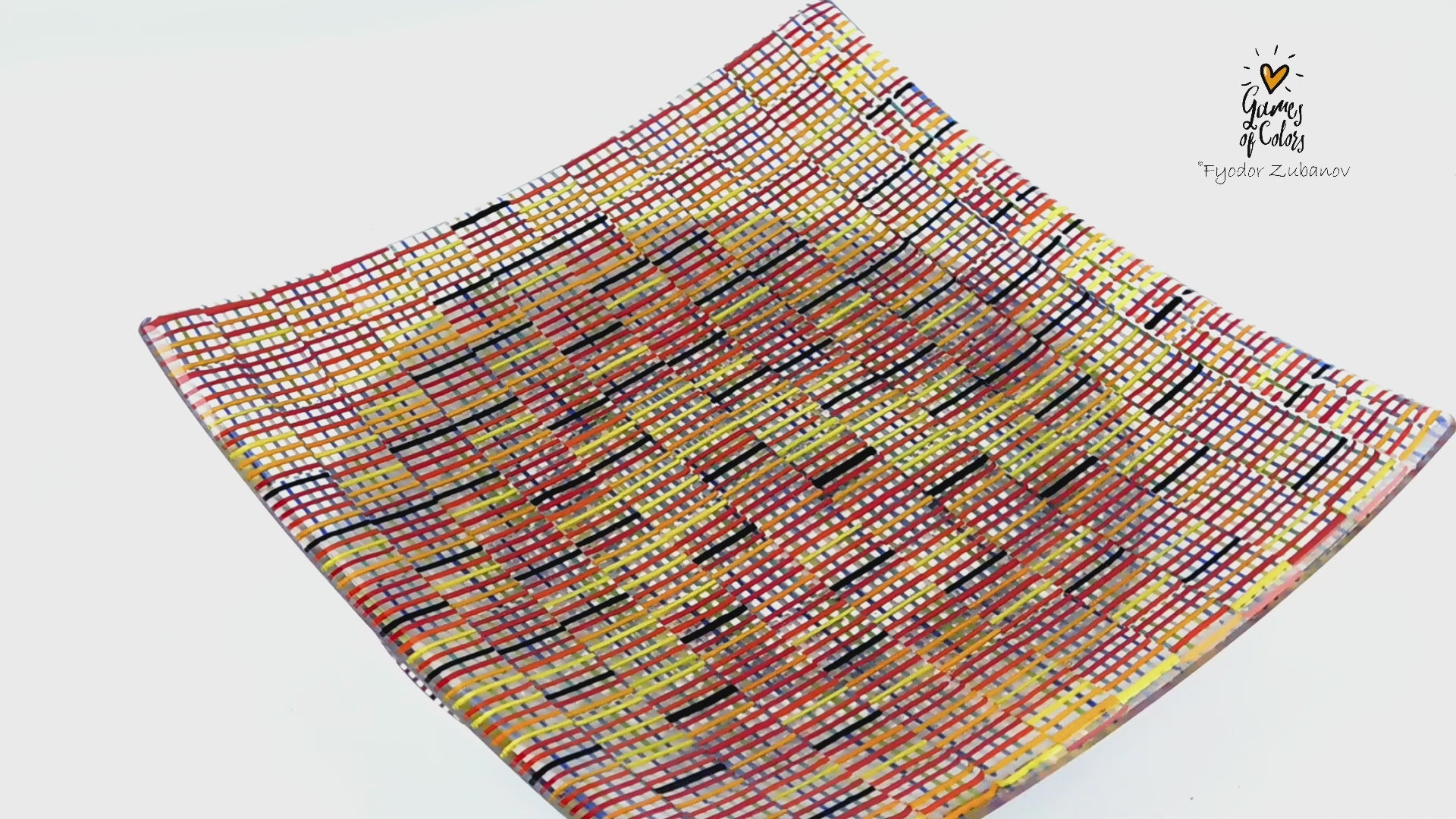 Summer Madras Mosaic plate