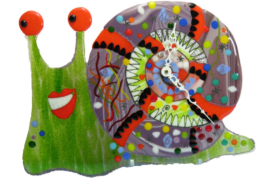 Wall clock Crazy Snail