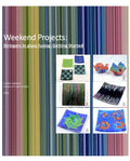 A book or guide cover titled 'Weekend Projects: Stringers in glass fusing: Getting Started' by Fedor Zubanov, Games of Colors Studio, 2026. The cover features a multicolored vertical striped background on the left and a grid of six small photos on the right showing colorful glass fusing projects.