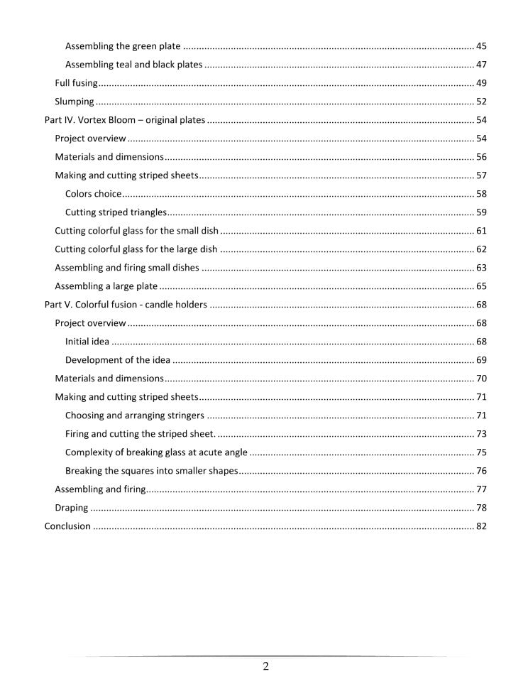 e-book "Weekend projects: Stringers in glass fusing. Getting Started."